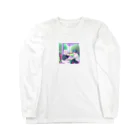 みやこのオリジナルショップのエモい大学生のカップル Long Sleeve T-Shirt