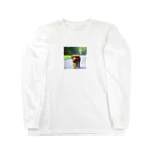 waka0129の茶色の犬 ロングスリーブTシャツ