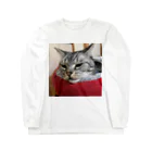 ねこノートのあごのせ寝 Long Sleeve T-Shirt