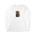 majuiceの凛々しい犬 Long Sleeve T-Shirt