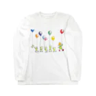 かえるのうた子のかえると風船 Long Sleeve T-Shirt