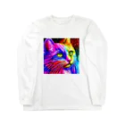 Nickのレインボー猫1号くん Long Sleeve T-Shirt