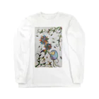 suuのカラフルな花とハリネズミ Long Sleeve T-Shirt