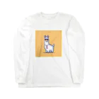 デザインショップ guccyのサングラスをかけたアルパカ Long Sleeve T-Shirt