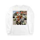 kuri_AMERICANのバイクに乗ったラットフィンク Long Sleeve T-Shirt