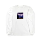 レインボーグリッターの舞い降りる龍 Long Sleeve T-Shirt