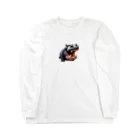 hippo-fanのカバのhippo君 Long Sleeve T-Shirt