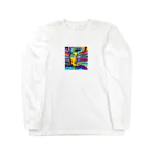 ばぶるもあの靡かれる女性 Long Sleeve T-Shirt