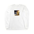 わなかりゅうのわんこ金龍　駆け抜け龍 Long Sleeve T-Shirt