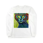 neco_no_sippomのbotanical cat ロングスリーブTシャツ