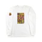 動物絵 Jamanakocic storeのJamanakocic カラフルアート Long Sleeve T-Shirt