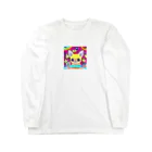 チワワ愛好家ショップのチワワとの楽しい朝食☆ホットケーキとバターの魔法 Long Sleeve T-Shirt