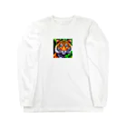 KAWAKAMI-SENTAROUの勇者ピクセルタイガー Long Sleeve T-Shirt