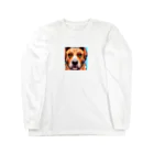 getprizeのドット絵の犬 ロングスリーブTシャツ