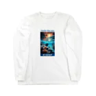 kazu_gの夕暮れの海の底！Under the SEA at sunset ロングスリーブTシャツ