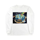 屈折する星くずの上昇と下降、そして火星から来た蜘蛛の群のケーキ Long Sleeve T-Shirt