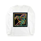 ikubohのナスカの地上絵「オウム」インスパイア06 Long Sleeve T-Shirt