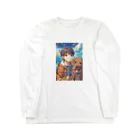 suzuri-kunの海の贈り物 Long Sleeve T-Shirt