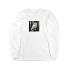 のびのびショップのAI ふりかえり美フクロウ Long Sleeve T-Shirt