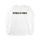 ON NOtEの韓国 ロゴブラック Long Sleeve T-Shirt