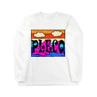 P-Life【プレコ暮らしのプレコグッズ】の【sunset pleco】 Long Sleeve T-Shirt