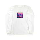  Neo Nature Threads（ネオ ネイチャー スレッズ）の未来都市の視線　～Gaze of the Future City～ ロングスリーブTシャツ