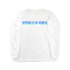 ON NOtEの韓国 ロゴブルー Long Sleeve T-Shirt