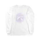 𝐀𝐣𝐢𝐥𝐥𝐨 𝐨𝐫 𝐑𝐢𝐛𝐛𝐨𝐧のpurple ribbon ロングスリーブTシャツ