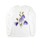 Atelier Petrichor Forestのキキョウ Chinese bellflower Long Sleeve T-Shirt