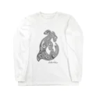 ラグーン商店の撞木鮫グレーフロント　バックラグーン Long Sleeve T-Shirt