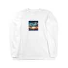 ワンダーワールド・ワンストップのFUTURE　文字入り未来を感じさせるイラスト Long Sleeve T-Shirt