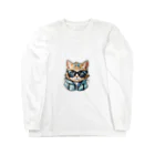 R-KAMIのサングラス猫2 Long Sleeve T-Shirt