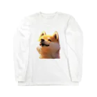 柴犬らっくのお店の柴犬らっく ロングスリーブTシャツ