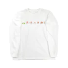 ねこぬりえのけっこうニワトリ７連チャン Long Sleeve T-Shirt