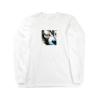 もしもショップのカッコイイ　犬 Long Sleeve T-Shirt