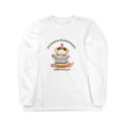 ハムスターとチンチラ kinchan_kohakuのはむちらバーガー【⠀チンチラ・ハムスター】 Long Sleeve T-Shirt