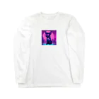 k-famのファッションドッグ・ピンク Long Sleeve T-Shirt