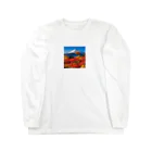 YASU1の秋晴れの空/富士山/色鮮やかな紅葉 Long Sleeve T-Shirt