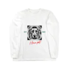 ワンダーワールド・ワンストップのDog ペット好き ロングスリーブTシャツ