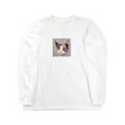 sakura0506の猫のマロンくん ロングスリーブTシャツ