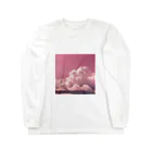 usaのピンク空☁️ ロングスリーブTシャツ