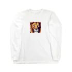 DJシャークのドット絵ライオン Long Sleeve T-Shirt