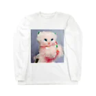 gyunyuyaのCAT PUPPET Long Sleeve T-Shirt