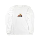 Auraのぱくぱくネコちゃん Long Sleeve T-Shirt