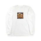 無類の酒好きのビールで乾杯！ Long Sleeve T-Shirt