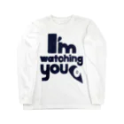 mokasの小羽T　watching　濃 Long Sleeve T-Shirt