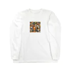 フリーダムの動物群ピクセルアート Long Sleeve T-Shirt