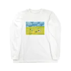 yuuwa sachi の菜の花畑インコたち Long Sleeve T-Shirt