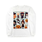 ワンダーワールド・ワンストップのかわいいたくさんのハローウィーンキャラクター③ ロングスリーブTシャツ