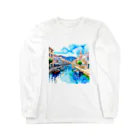 ようこそ　taitaitaro shop へのギリシャの街並み Long Sleeve T-Shirt